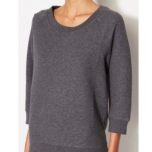 French Connection grey quilted pullover